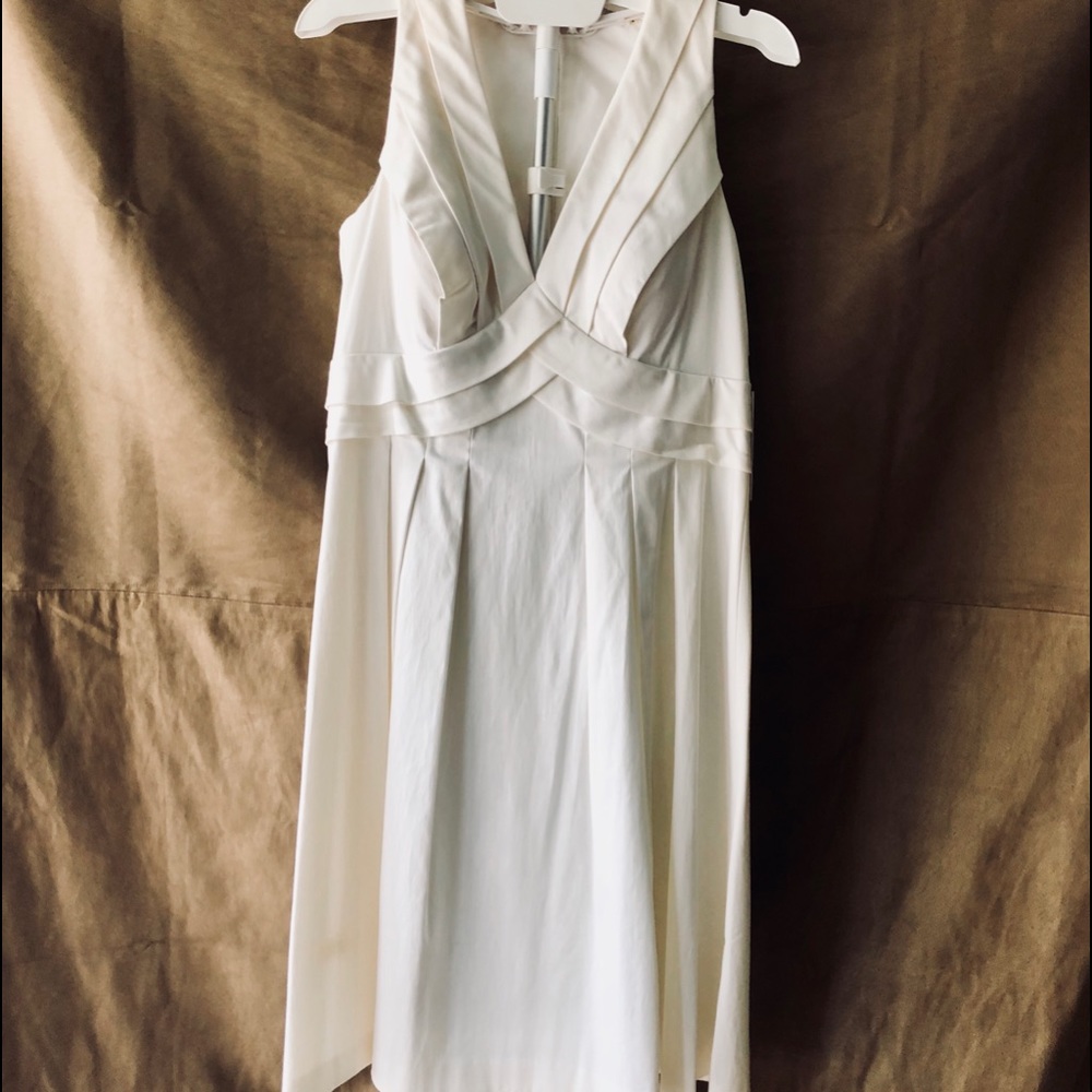Calvin Klein Sleeveless A-line White Dress